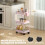 Homcom Carrito de Cocina Rosa 42 x 42.5 x 76 cm 4