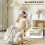 Homcom Sillón de Salón Beige 67 x 114 x 105 cm 4