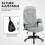 Vinsetto Silla de Masaje Gris 65 x 71 x 120 cm 5
