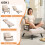 Homcom Sofá Cama Individual Beige 63 x 73 x 81 cm 4