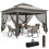 Outsunny Carpa Plegable Gris 325 x 325 x 270 cm 1