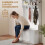 Homcom Perchero Zapatero Blanco 100 x 38 x 172 cm 4