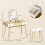 Homcom Conjunto de Tocador Marrón 100 x 45 x 118 cm 3