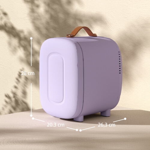 Homcom Nevera Cosmético Violeta 20.3 x 26.3 x 28 cm 2