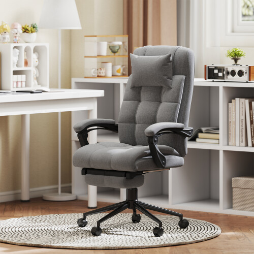 Vinsetto Silla de Masaje Gris 66 x 76 x 124 cm 1