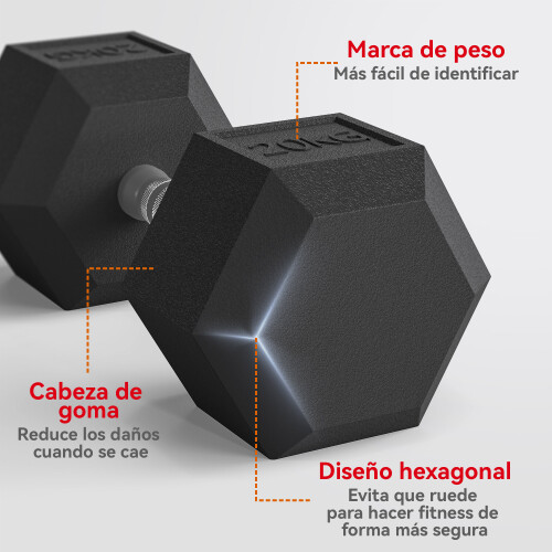 Homcom Mancuerna Negro 35.6 x 16.6 x 16.6 cm 1
