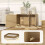 PawHut Mueble Arenero Marrón 80 x 50 x 50 cm 3