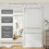 Homcom Herrajes Puertas Corredera Blanco 200 x 40 x 0.6 cm 4