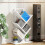 Homcom Librería Blanco 50 x 24 x 82 cm 6