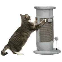 Rascador para Gatos Gris 34 x 25.5 x 58 cm