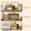 PawHut Mueble Arenero Marrón 80 x 50 x 50 cm 4