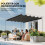 Outsunny Cubierta para Pérgola Gris 250 x 255 x 6 cm 4