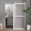 Homcom Herrajes Puertas Corredera Blanco 200 x 40 x 0.6 cm 6