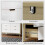 Homcom Cómoda Blanco 110 x 40 x 75 cm 5