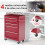 Homcom Carro de Herramienta Rojo 61.5 x 33 x 82.5 cm 5