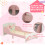 ZONEKIZ Cama Infantil Rosa 143 x 77 x 60 cm 5