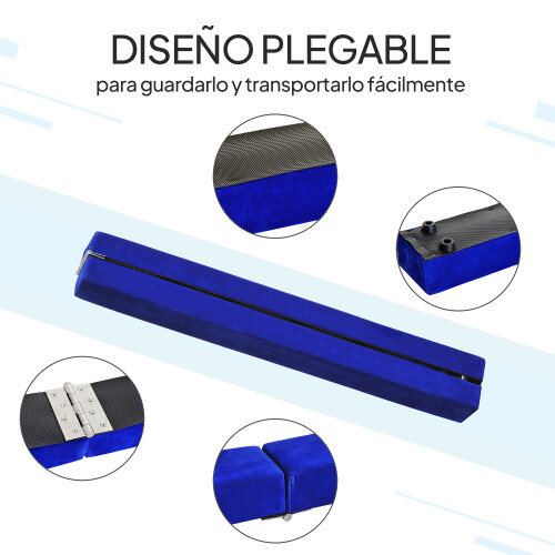 Homcom Barra de Equilibrio Azul 210 x 10 x 6.5 cm 2