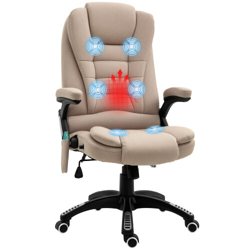 Vinsetto Silla de Masaje Marrón 67 x 74 x 116 cm