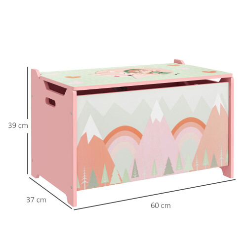 ZONEKIZ Cajas de Almacenamiento Rosa 60 x 37 x 39 cm 2