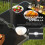 Outsunny Mesa Camping Plegable Negro 120 x 60 x 70 cm 4