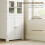 Homcom Alacena de Cocina Blanco 60 x 30 x 162 cm 3