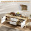 Homcom Mueble de TV Blanco 120 x 35 x 50 cm 4