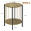Homcom Mesa Auxiliar Marrón 43.5 x 43.5 x 51 cm 3