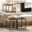 Homcom Mesas de Café Negro 45 x 45 x 45 cm 5