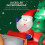 Outsunny Hinchable de Navidad Multicolor 216 x 90 x 150 cm 4