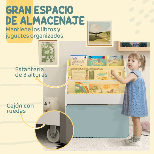 Librería Infantil Blanco 62.5 x 30 x 70 cm 1
