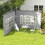 Outsunny Paredes Laterales Carpa Gris 295 x 195 cm 2