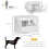 PawHut Jaula para Perro Blanco 78 x 53 x 59.3 cm 3