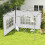 Outsunny Paredes Laterales Carpa Blanco 295 x 195 cm 2