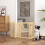 PawHut Barrera para Perro Marrón 204 x 36 x 75 cm 2