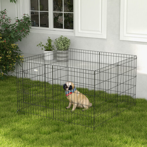PawHut Parque para Perros Negro 76 x 61 cm 1