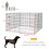 PawHut Parque para Perros Negro 76 x 61 cm 3