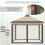 Outsunny Carpa Plegable Beige 330 x 330 x 290 cm 4