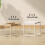 Homcom Mesas de Café Blanco 45 x 45 x 45 cm 3