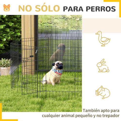 PawHut Parque para Perro Negro 76 x 61 cm 2