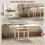 Homcom Mesas de Café Blanco 45 x 45 x 45 cm 4