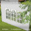 Outsunny Paredes Laterales Carpa Blanco 295 x 195 cm 5