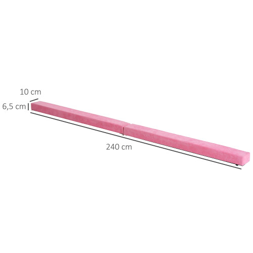 Homcom Barra de Equilibrio Rosa 210 x 10 x 6.5 cm 2