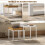 Homcom Mesas de Café Blanco 45 x 45 x 45 cm 5