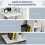 Homcom Mesa lateral Blanco 45 x 35 x 58 cm 4