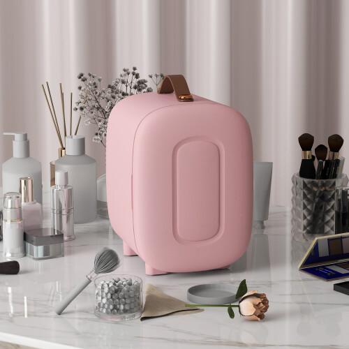 Homcom Nevera Cosmético Rosa 20.3 x 26.3 x 28 cm 1