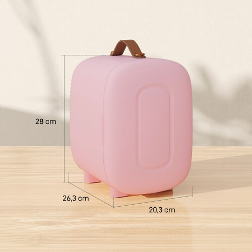 Homcom Nevera Cosmético Rosa 20.3 x 26.3 x 28 cm 2