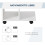 Homcom Mesa lateral Blanco 45 x 35 x 58 cm 6