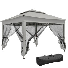 Carpa Plegable Gris 325 x 325 x 270 cm