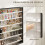 Homcom Vitrina de Pared Negro 80 x 9.5 x 83 cm 5