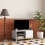 Homcom Mueble de TV Blanco 80 x 45 x 39.5 cm 2